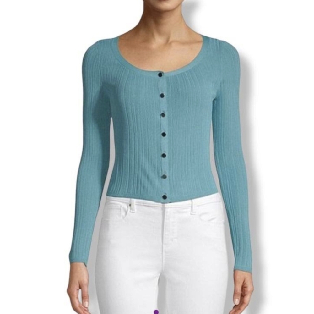 White House Black Market Mykonos Blue Cardigan